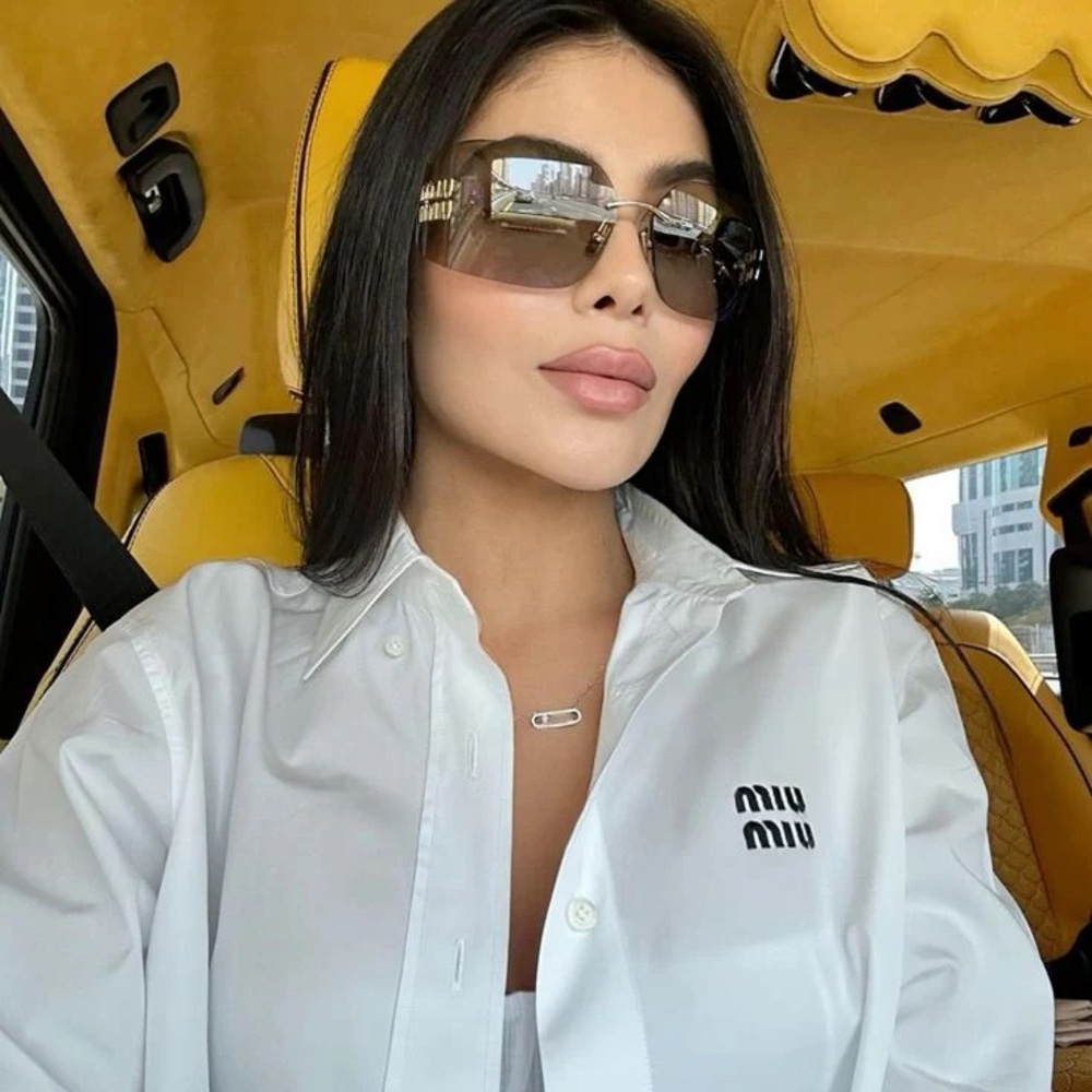 Miu Miu sunglasses metal rimless